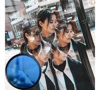 Prism Filter Kaléidoscope FX Split Diopter Effets spéciaux Accessoires de Photographie DSLR Lens Prism(77mm with 67mm Ring,Orange)