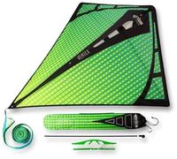 Prism Kite Technology - Cerf-Volant à Portance élevé en Diamant Vertex avec Queue Ruban de 3 m de Long, Vert (Aurora)