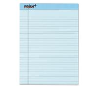 Prism Plus Colored Pads, Legal Rule, Letter, Blue, 50-Sheet Pads, 12/Pack