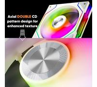 Prism-Startrail 120 mm Infinite Mirror ARGB PC Fan with PWM Control and ARGB Effect,1850RPM,58.36CFM (WH)