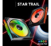 Prism-Startrail 120 mm Infinite Mirror ARGB PC Fan with PWM Control and ARGB Effect,1850RPM,58.36CFM (BK Reverse Flow)