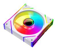 PRISM4EX 120 mm Infinite Mirror ARGB PC Fan with PWM Control and ARGB Effect,RGB PC Housing Fan 120 mm (WH)