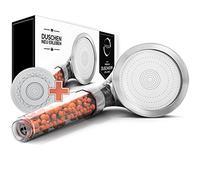 PRISMA prime Pommeau de douche à économie d'eau avec rehausseur de pression pour plus de pression d'eau - Pommeau de douche basse pression