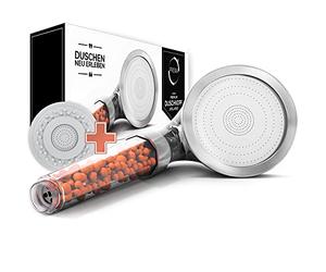 PRISMA prime Pommeau de douche à économie d'eau avec rehausseur de pression pour plus de pression d'eau - Pommeau de douche basse pression