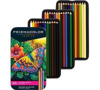 PRISMACOLOR Premier crayons de couleur à pigments, 36 pièces dans une boîte en métal