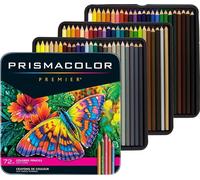 PRISMACOLOR Premier crayons de couleur à pigments, 72pcs dans une boîte en métal