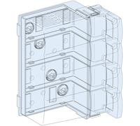 PrismaSeT-P, bloc de jonction, compact NSX100-250/INS250 4 pôles, montage fixe, horizontal, barre omnibus verticale Linergy BW
