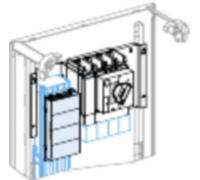 PrismaSeT-P, bloc de jonction, universel, compact NSX400-630/INS630 4 pôles, avec barre omnibus verticale Linergy BW Schneider