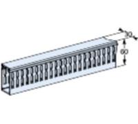 PrismaSeT-P, conduit de câble, horizontal, avec support, largeur = 30 mm, hauteur = 60 mm, longueur = 450 mm, (4 pièces)