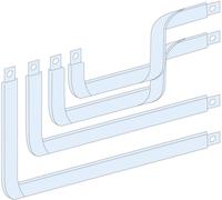 PrismaSeT-P, connexion, Compact NSX400-630/INS630 4 pôles, avec bloc de jonction sur la barre omnibus verticale Linergy BW