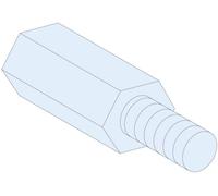 PrismaSeT-P, entretoise, hexagonale, M5, hauteur = 23 mm, (4 pièces) Schneider Electric Contenu: 1 pc(s)