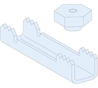 PrismaSeT-P, kit de fixation à double fond, pour panneau de commutation, avec 4 clips de fixation Schneider Electric Contenu