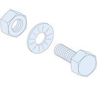 PrismaSeT-P, Linergy BS, vis de fixation, M6x20mm+écrous+rondelles, (20 pièces) Schneider Electric Contenu: 1 pc(s)