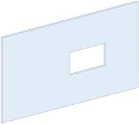 PrismaSeT-P, panneau avant, Compact INS-INV320-630, montage fixe, vertical, largeur = 650 mm, hauteur = 10 modules Schneider