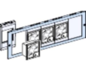 PrismaSeT-P, panneau avant, pour cadre de montage sur panneau, largeur=650 mm, hauteur=3 modules Schneider Electric Contenu