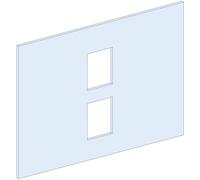 PrismaSeT-P, panneau avant, pour connexion réseau, compact NSX400-630, moteur, horizontal, largeur = 650 mm, hauteur = 10 modules
