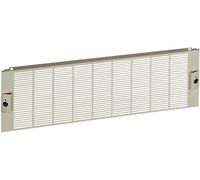 PrismaSeT-P, panneau avant, ventilé, surface de l'ouverture d'aération 250 cm², largeur=650 mm, hauteur=3 modules Schneider