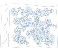 PrismaSeT-P, vis avec écrous, pour échafaudage de base, (20 pièces) Schneider Electric Contenu: 1 pc(s)