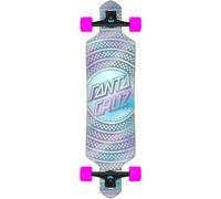 Prismatic Dot Drop-Through Longboard 36 pouces gris avec rose