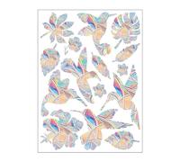 Prismatics Autocollant de fenêtre en PVC anti-collision pour fenêtre Arc-en-ciel Porte Verre Stickers Stop Oiseaux