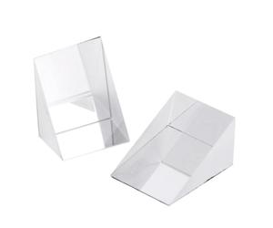 Prisme à angle droit - Prisme triangulaire en verre optique, bloc de réflexion de la lumière haute clarté, outil d'optique éducatif poli | Idéal pour l'éducation, la recherche, la démonstration