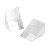 Prisme à Angle Droit - Prisme Triangulaire en Verre Optique, Composant Optique | Verre pour Instruments de Précision, Idéal pour Expériences de Physique, Réfraction de la Lumière