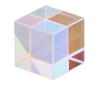 Prisme Cube Dichroïque Prisme en Verre K9 coloré avec Effet Kaléidoscope Vif pour L'éducation Artistique et la Photographie (12,7 * 12,7*,7mm)