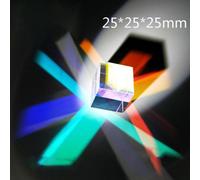 Prisme Cube Magique En Verre Optique, 25x25x25mm, Couleur, Arc-En-Ciel, Cube De Lumière, Expérience Physique, Cadeau Pour Enfants