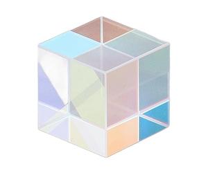 Prisme Cubique coloré Dichroïque, Verre Optique Magique de Cube de Prisme pour la Photographie, éducation Artistique, Prisme Cubique de Couleur de Mélange Optique pour la