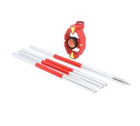 Prisme D'arpentage de Station Totale, Mini Prisme de Haute Précision avec 4 Pôles pour, Verre Optique K9, ABS, Diamètre 25,4 Mm, Constante +17,5 Mm, Chemins de Fer, Tunnels, Mines
