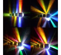 Prisme De Couleur Personnalisé 5*5*5mm, Cube Lumineux Arc-En-Ciel À Six Faces, Photographie Expérience De Science Optique, Cadeau Pour Enfants