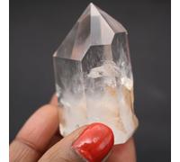 Prisme de Cristal de Roche de 91 grammes et 55 millimètres, Minéral Quartz de Madagascar, Pierre 100% Naturelle, Modèle Exclusif, Objet d'art minéral, Minéral de vitalité