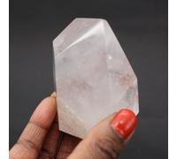 Prisme de Cristal Quartz avec Inclusion de 205 grammes et 64 millimètres, Minéral Quartz de Madagascar, Pierre véritable, Produit d'exception, Pierre de Collection, Minéral de Connaissance