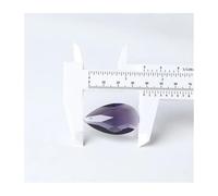 Prisme de lustre en cristal, attrape-soleil, 30 pièces de perles cristal K9 en forme larme verre, 38mm, suspendues lustre, prismes lampe, décoration suspendue(Purple)