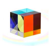 Prisme de photographie en cristal - Pilules en verre cube - Trapasueños cube transparent - Poivre - Cube en verre optique - Prisme pour enseigner la physique du spectre du spectre clair et vivant