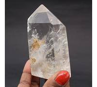Prisme de Quartz avec Inclusion de 251 grammes et 88 millimètres, Minéral Quartz de Madagascar, Naturel et Authentique, Modèle Exclusif, Objet d'art minéral, Minéral de Courage