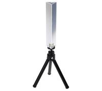 Prisme en cristal optique K9 avec support et filetage 6,35 mm pour photographe, enfants, arc-en-ciel, enseignement, prisme triangulaire en verre optique