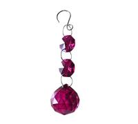 Prisme en Forme de Boule de Cristal Attrape-Soleil Boule à facettes en Cristal 5 pièces