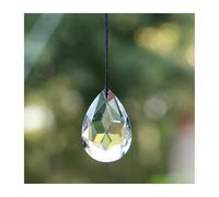Prisme en forme de larme en cristal, 1 pièce, décor suspendu en verre à facettes de 50mm(Transparent)