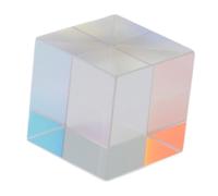 Prisme K9Crystal, cube en verre optique pour spectre lumineux décoratif, accessoire de photographie innovant pour effets arc-en-ciel (2,5 x 2,5 cm)