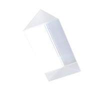 Prisme optique transparent Prisme optique triangulaire K9 en verre transparent, accessoire de photographie, 25 x 80 mm, for l'enseignement la physique, 1 pièce