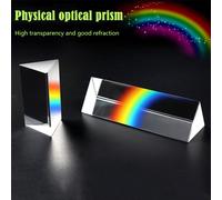 Prisme Optique Triangulaire De 25x25x80mm, Matériel D'enseignement De La Physique Du Verre, Accessoires De Photographie Pour Enfants
