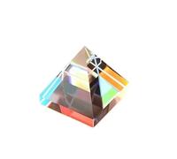 Prisme polyédrique dichroïque en Verre, Cube Optique Transparent for l'enseignement de la Physique, 1 pièce(20mm Pyramid)