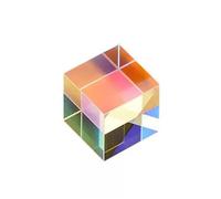 Prisme polyédrique dichroïque en Verre, Cube Optique Transparent for l'enseignement de la Physique, 1 pièce(18mm 6-Sides Prism)