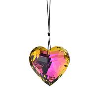 Prisme pour fenêtre - Prisme en forme de cœur en forme de cœur, pendentif en corde | Noël, Saint Valentin, Thanksgiving, décoration, utilisation, pendentif créateur de Da Pa