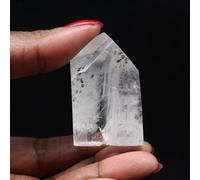 Prisme Quartz à Inclusion de 40 grammes et 45 millimètres, Minéral Quartz de Madagascar, Pierre 100% Naturelle, Produit d'exception, Art minéral, Minéral de Confiance