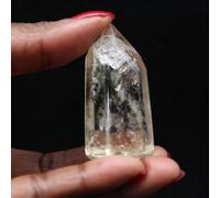 Prisme Quartz à Inclusion de 40 grammes et 50 millimètres, Minéral Quartz de Madagascar, Minéral véritable, Produit d'exception, Ornement minéral, Pierre de méditation