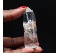 Prisme Quartz à Inclusion de 40 grammes et 65 millimètres, Minéral Quartz de Madagascar, Pierre Non traitée, Pièce Exclusive, Pierre minérale, Minéral de Paix