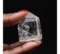 Prisme Quartz à Inclusion de 45 grammes et 40 millimètres, Minéral Quartz de Madagascar, Pierre Naturelle, Pierre Unique, Pierre de Collection, Minéral de spiritualité
