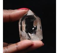 Prisme Quartz à Inclusion de 45 grammes et 45 millimètres, Minéral Quartz de Madagascar, Pierre d'origine Naturelle, Objet Exclusif, Ornement minéral, Pierre de Bonheur